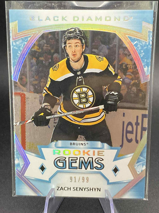 2019-20 UD BLACK DIAMOND ZACH SENYSHYN ROOKIE GEMS BLUE SPECTRUM #ed /99
