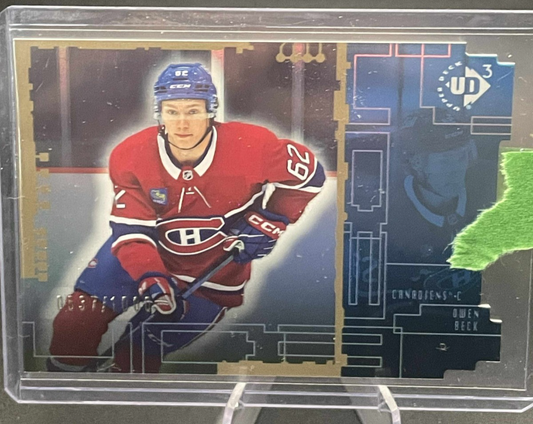 2023-24 Upper Deck Extended Owen Beck UD3 Blue /1000 #UD3-24 Canadiens