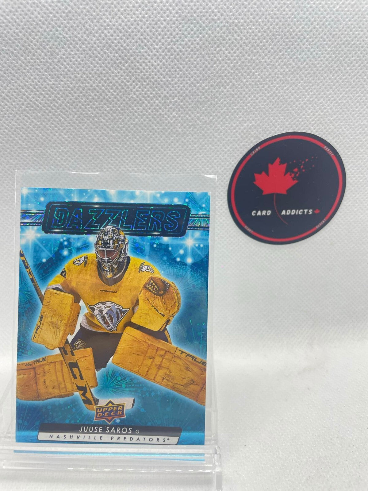 2023-24 Upper Deck Series 1 Dazzlers BLUE #DZ-7 Juuse Saros