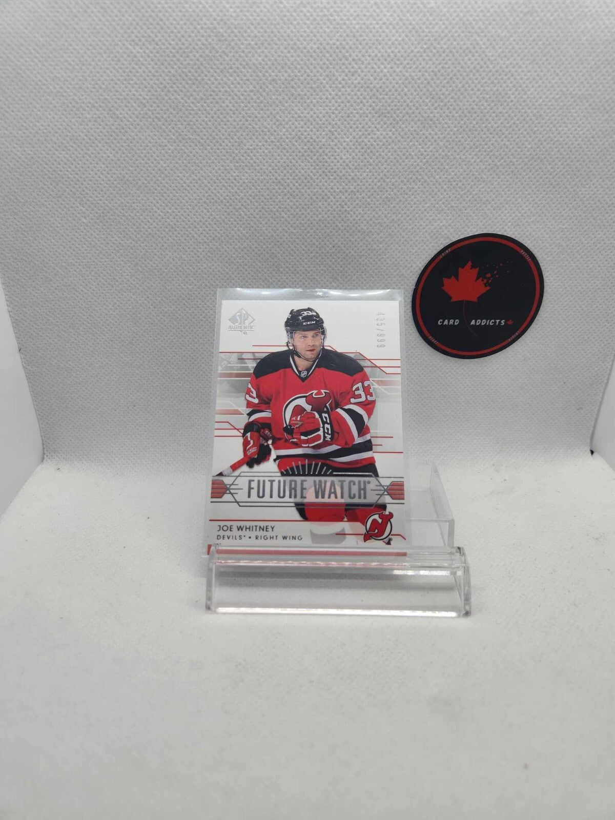 2014-15 SP Authentic FUTURE WATCH #212 Joe Whitney RC /999