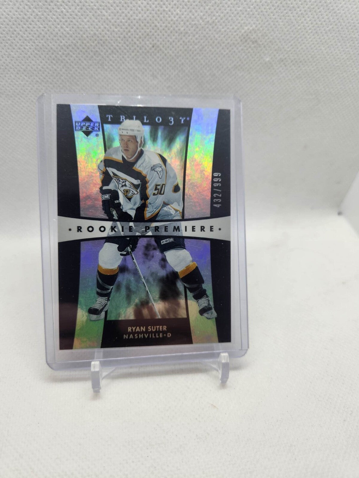 2005-06 Upper Deck Trilogy Ryan Suter Rookie Premiere Rookie Card #/999