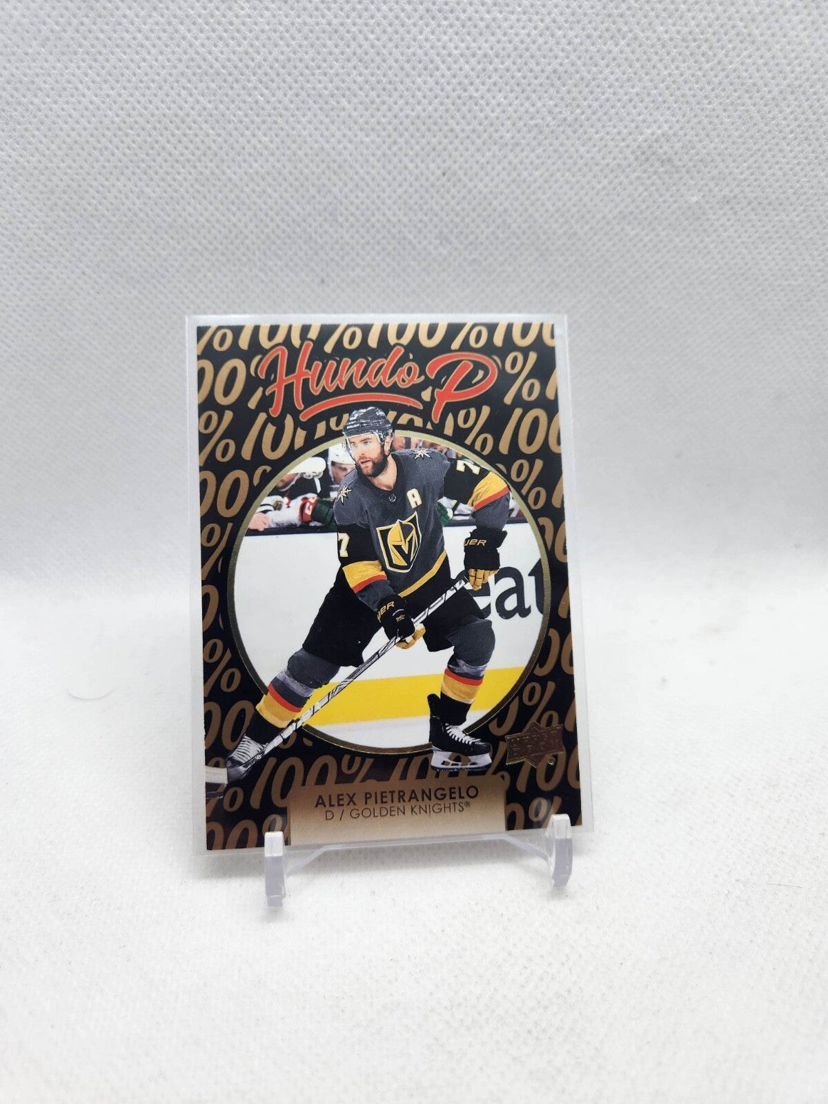 ALEX PIETRANGELO 2021-22 UPPER DECK SERIES 1 HUNDO P GOLD PARALLEL RARE SP #HP-6