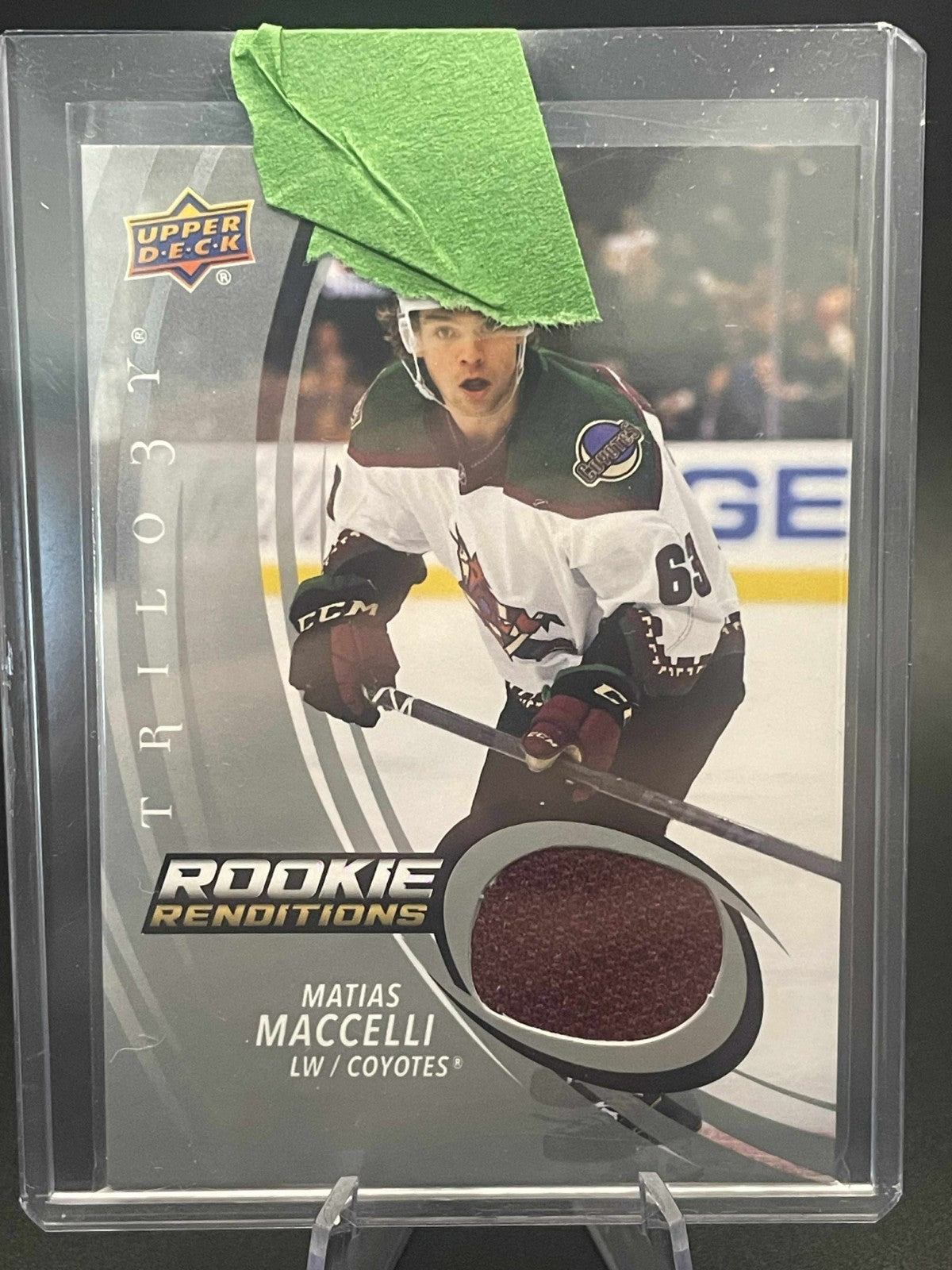 2022-23 UD Trilogy Rookie Renditions Jersey Matias Maccelli Rookie #RR-15
