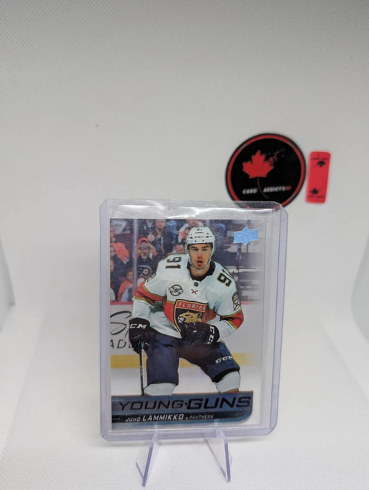 2018-19 UPPER DECK JUHO LAMMIKKO #485 CLEAR CUT ACETATE YOUNG GUNS ROOKIE RC