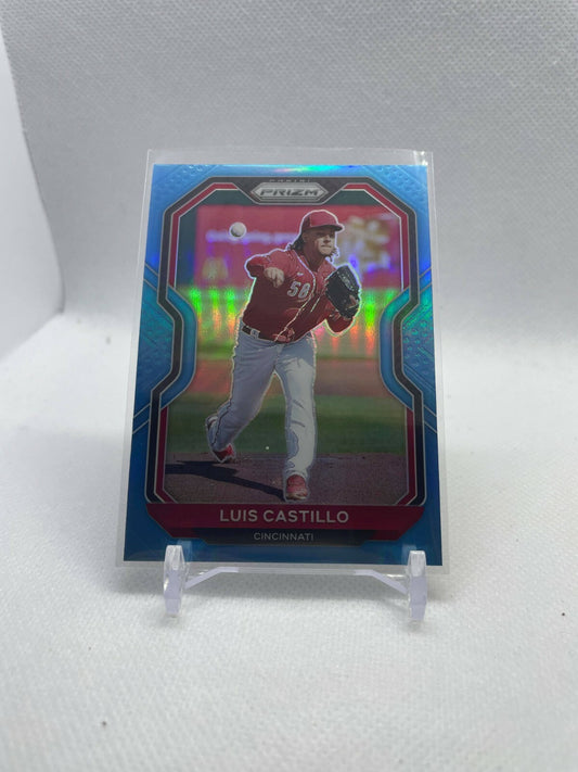 2021 Panini Prizm Baseball Tier 3 Luis Castillo Carolina Blue Prizm