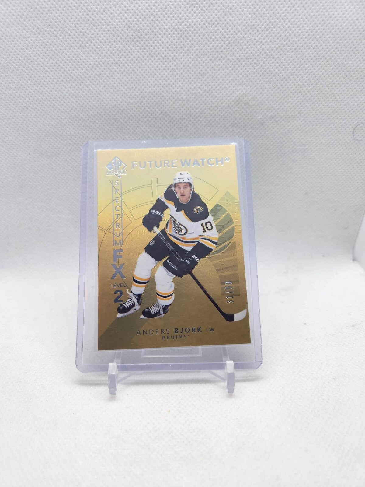 2017 SP Authentic Spectrum FX Future Watch Level 2 Gold /50 Anders Bjork Rookie