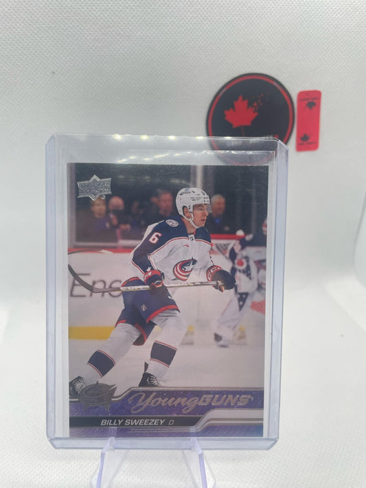 Bill Sweezey 2023-24 Upper Deck Series 2 #487 Young Guns Columbus Blue Jackets