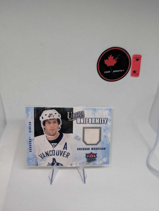 2008-09 Ultra Uniformity Brendan Morrison Jersey 1 color Vancouver Canucks