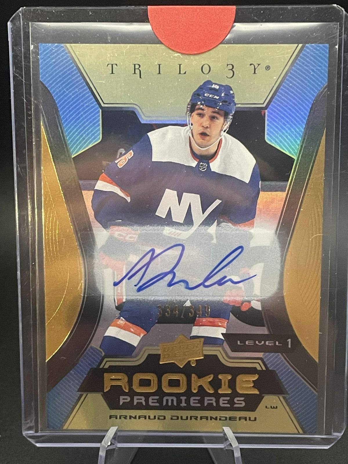 23-24 UD Trilogy Rookie Premieres Auto Level 1 /349 Arnaud Durandeau #131