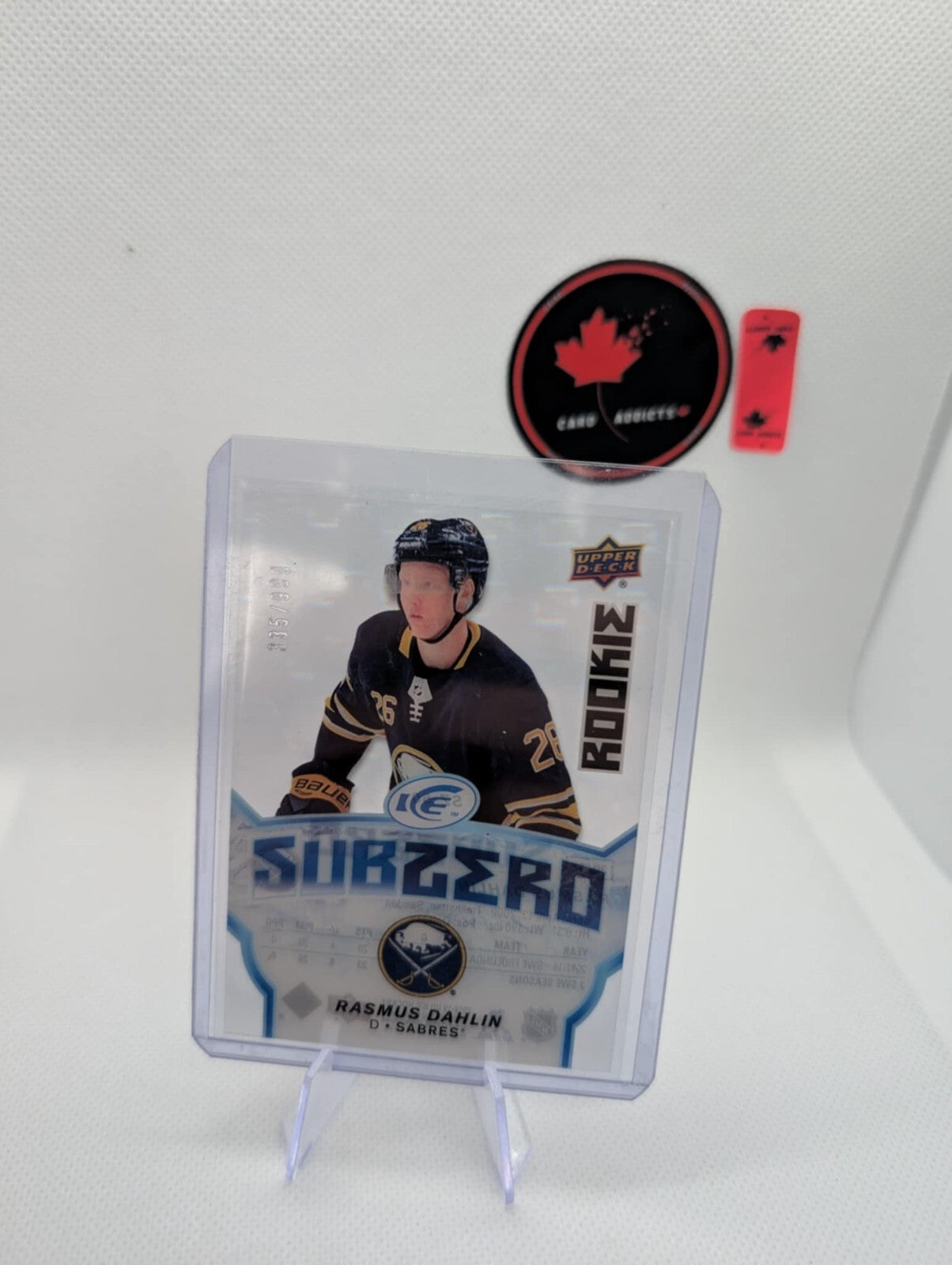 2018-19 Upper Deck Ice Sub Zero Rookie /999 Rasmus Dahlin #SZ-50 Rookie RC