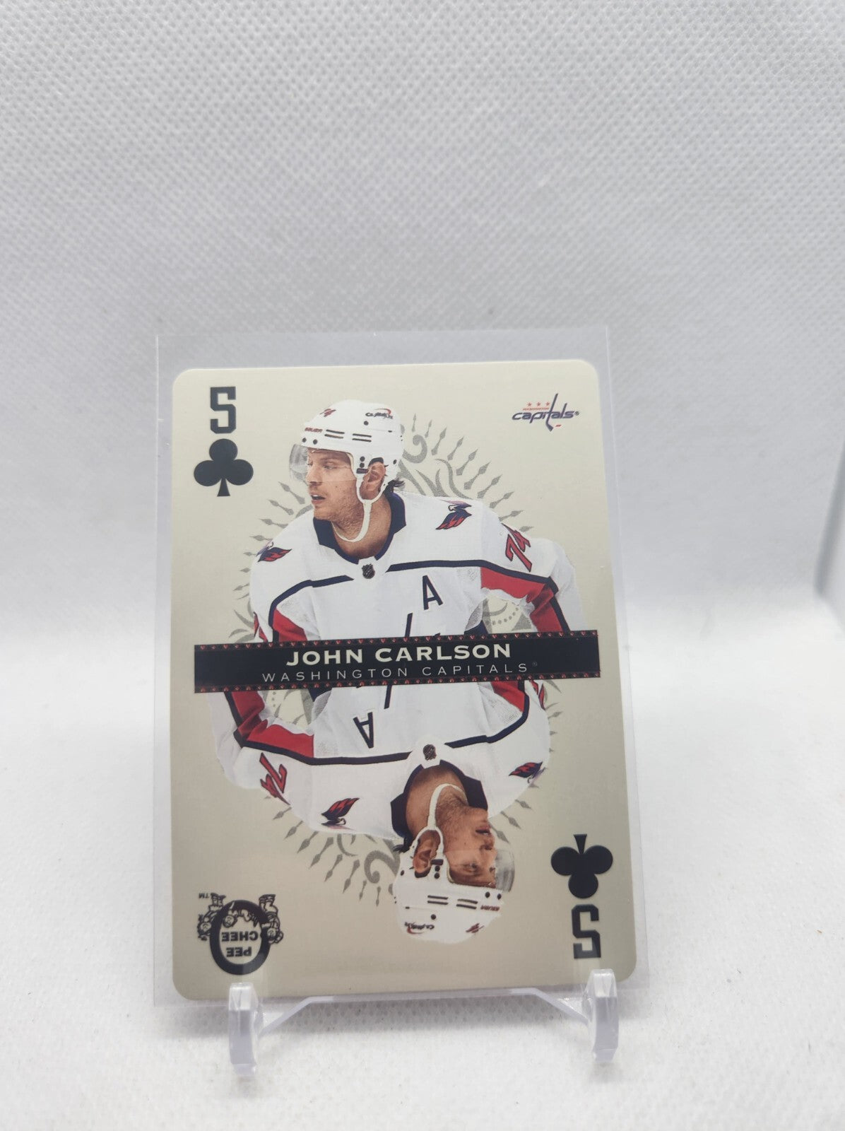 2021-22 OPC O-Pee-Chee Playing Cards #5-CLUBS John Carlson