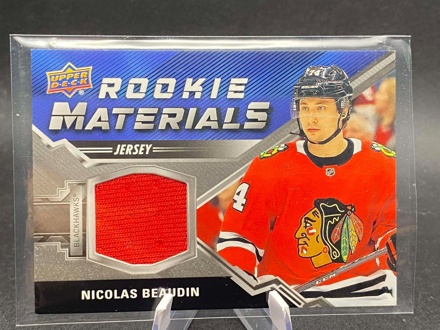 2020-21 Upper Deck #RM-NB Nicolas Beaudin Rookie Materials Patch