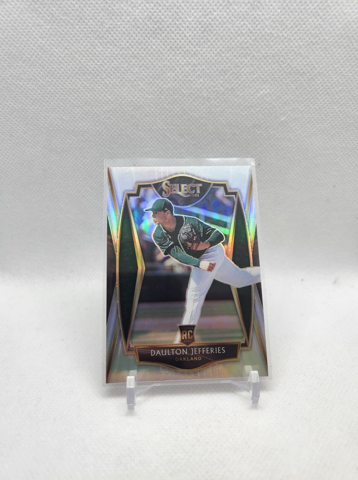 2021 Panini Select Premier Level, Daulton Jefferies, Rookie, Athletics, #105