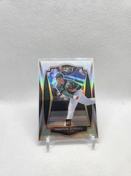 2021 Panini Select Premier Level, Daulton Jefferies, Rookie, Athletics, #105
