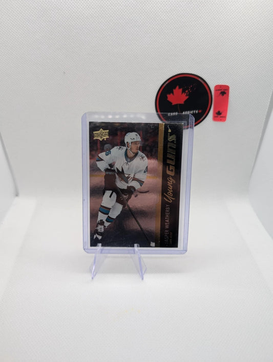 2021 Upper Deck Series 2 Young Guns Silver Foil Jasper Weatherby #487 Rookie RC