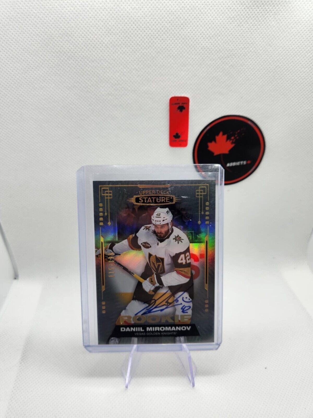 2021-22 Upper Deck Stature Rookies /199 Daniil Miromanov #148 Rookie Auto RC