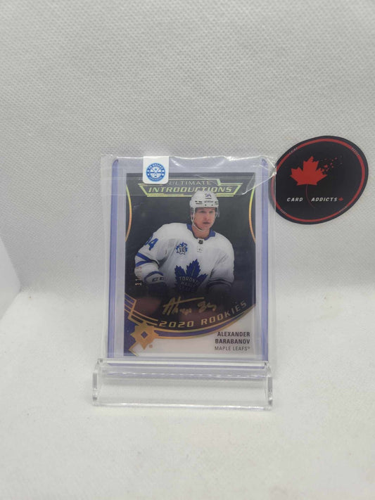 2020-21 Ultimate Collection Onyx Black /15 Alexander Barabanov Rookie Auto RC