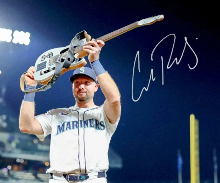 CAL RALEIGH REPRINT 8.5X11 PHOTO SIGNED AUTO SEATTLE MARINERS