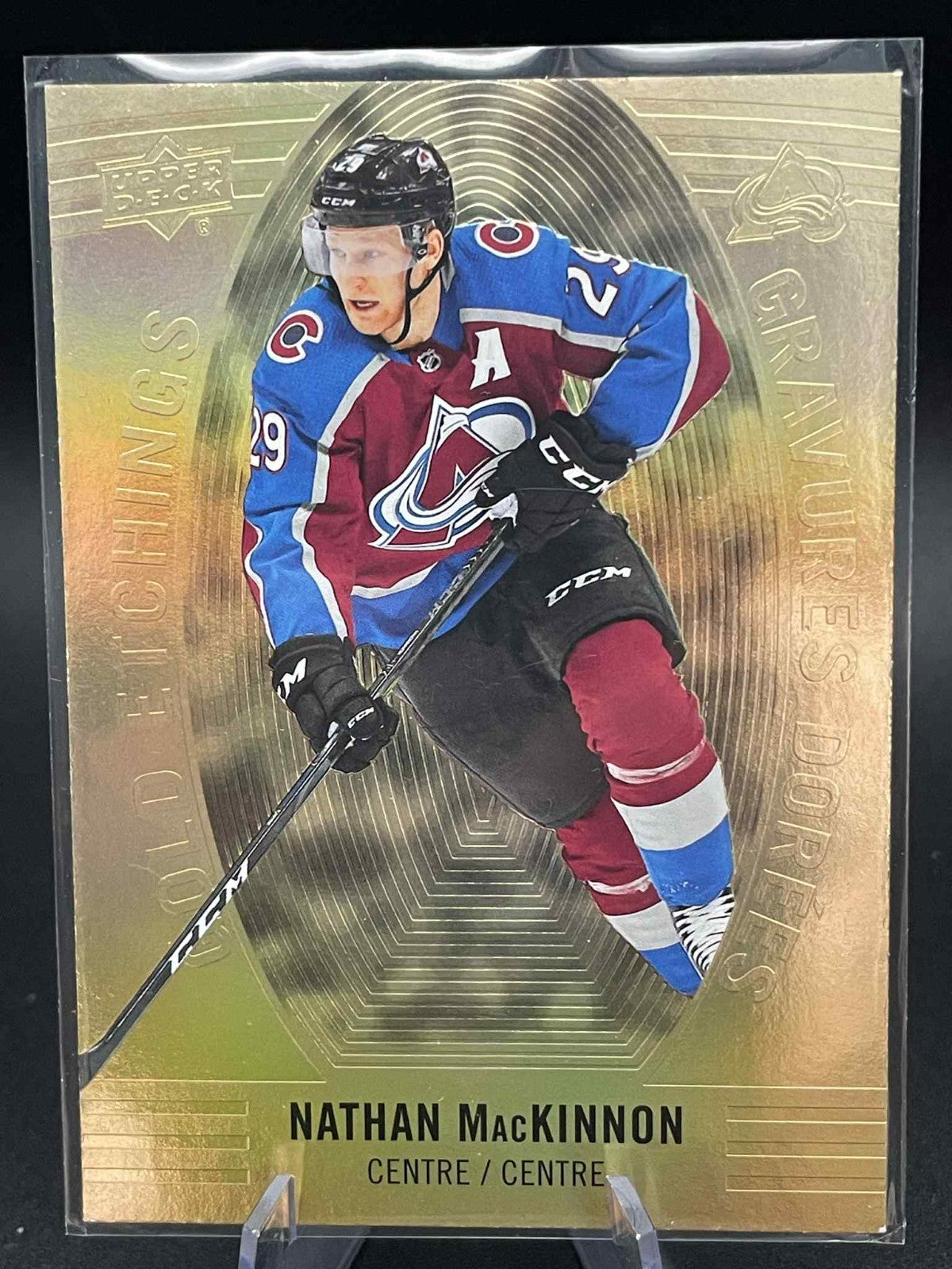 2019-20 Upper Deck Tim Hortons Nathan Mackinnon Gold Etchings #GE2 Colorado