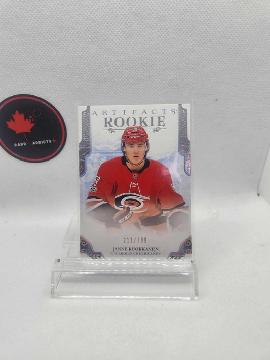 2017-18 Upper Deck Artifacts Rookie Janne Kuokkanen /799 Carolina Hurricanes