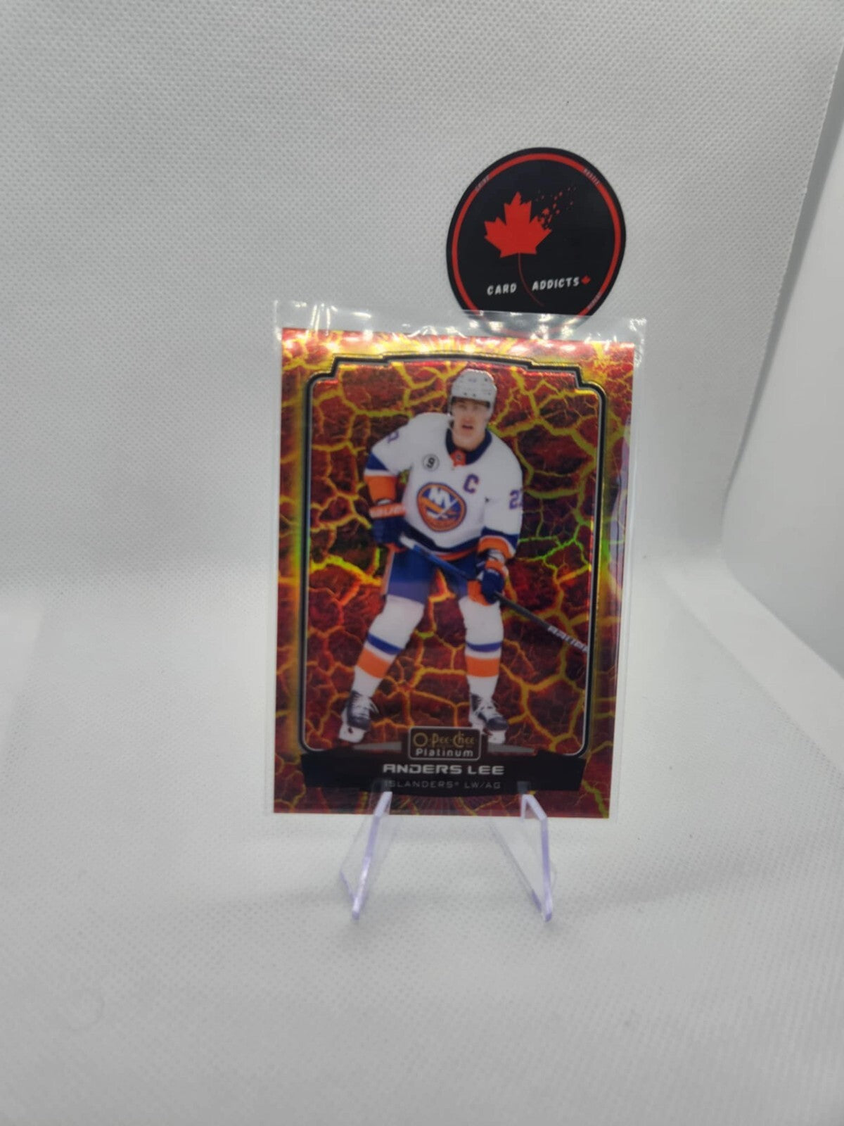 2022-23 O-Pee-Chee Platinum Hot Magma /499 Anders Lee #182