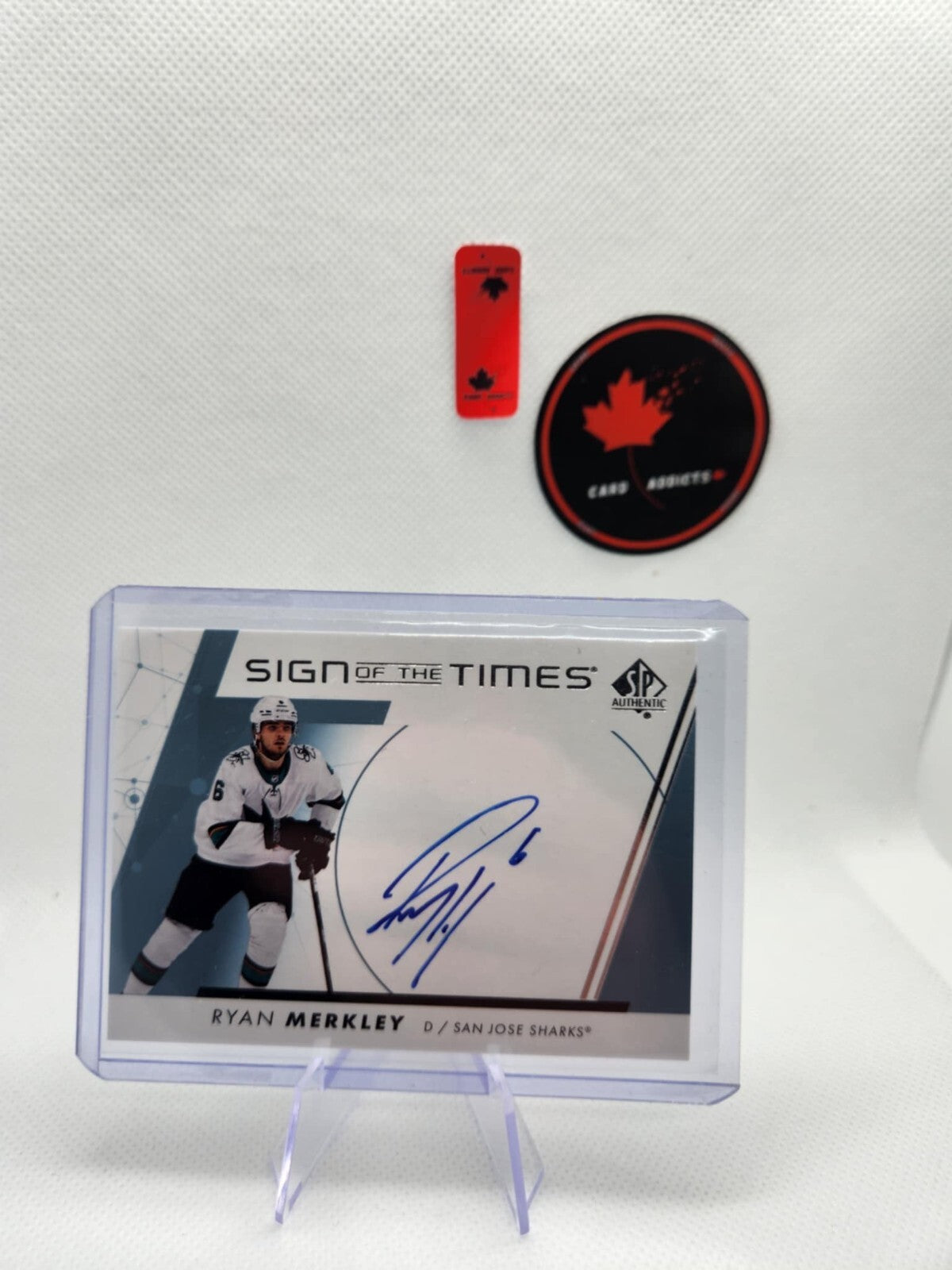 2022-23 UPPER DECK SP AUTHENTIC SIGN OF THE TIMES AUTO RYAN MERKLEY