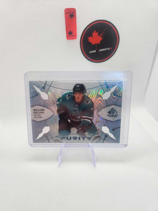 WILLIAM EKLUND 2022-23 SP Game Used Hockey Purity Die Cut /150