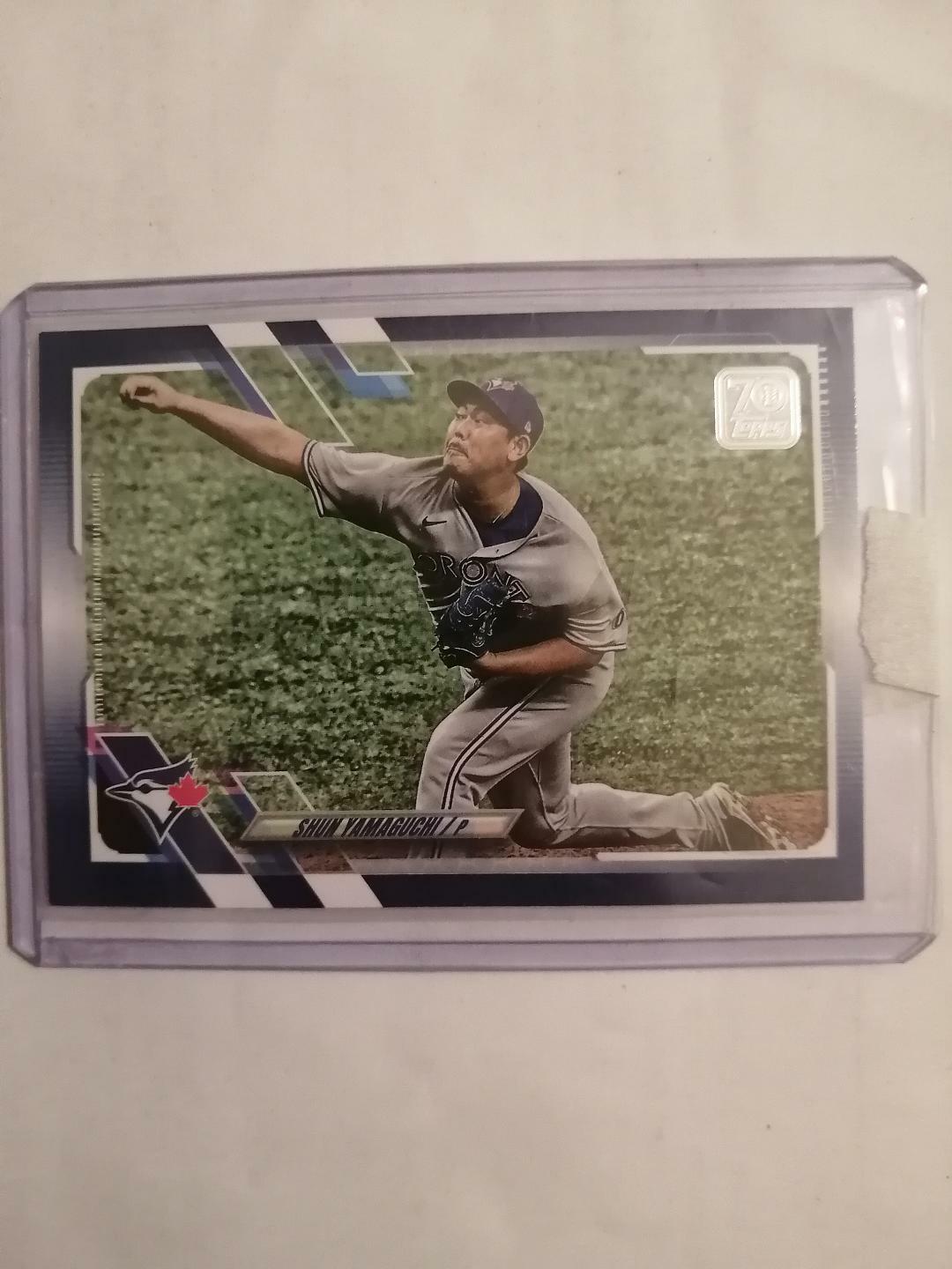 💥2021 Topps Series 1 Royal Blue Parallel Shun Yamaguchi #18 Toronto Blue Jays💥