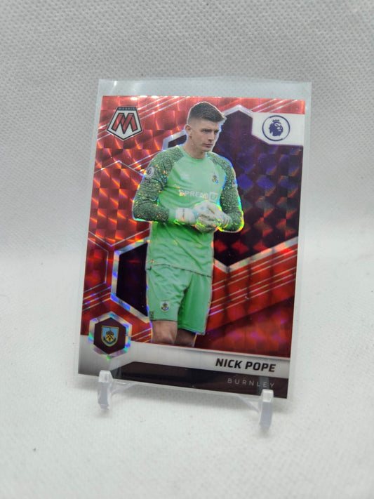 Panini Mosaic prizm Premier League select Red prism parallel Burnley Nick Pope