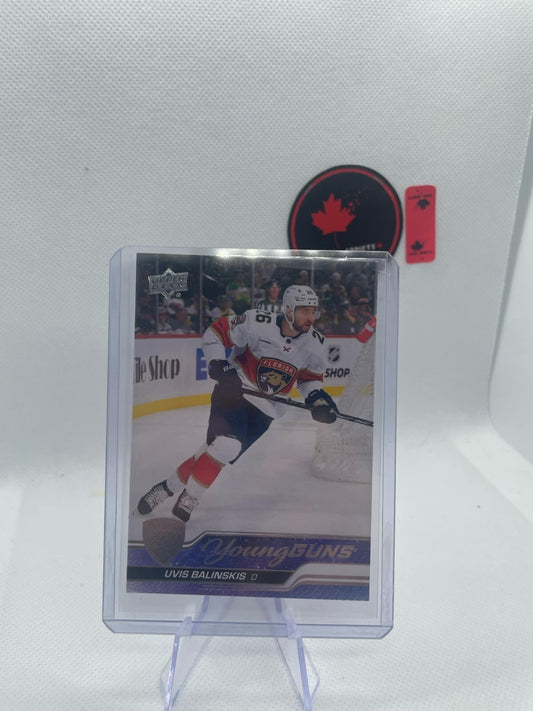 Uvis Balinskis Rookie 2023-24 Upper Deck Young Guns #476 Card Florida Panthers