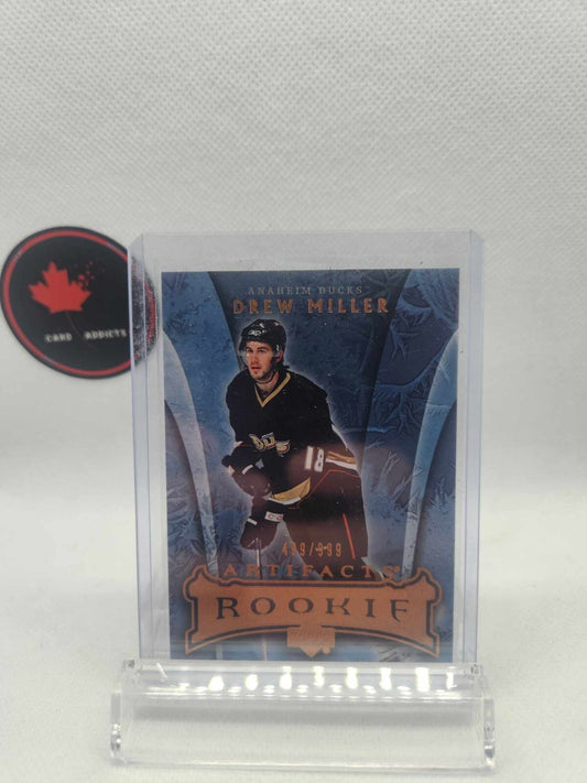 2007-08 Upper Deck Artifacts Drew Miller Rookie /999 Anaheim Ducks #166 R123