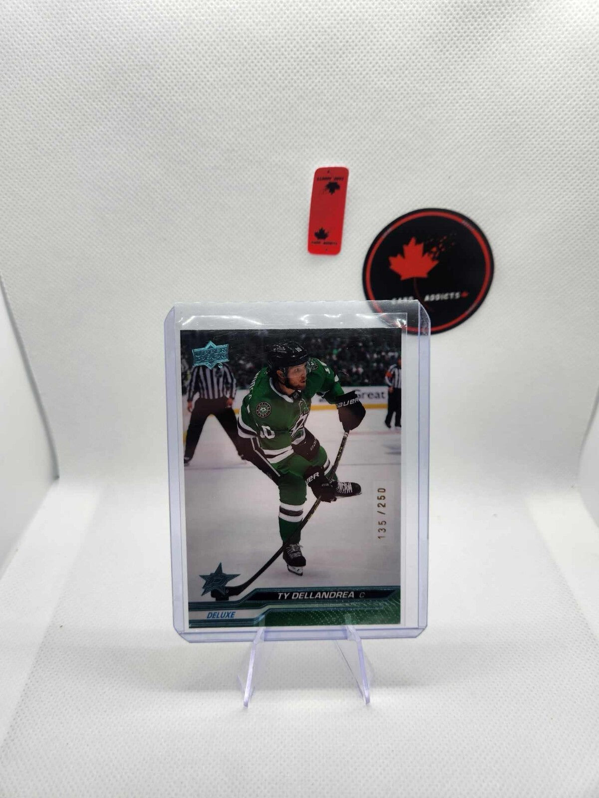 Ty Dellandrea 2023-24 Upper Deck #307 Series 2 Deluxe Parallel /250 Stars