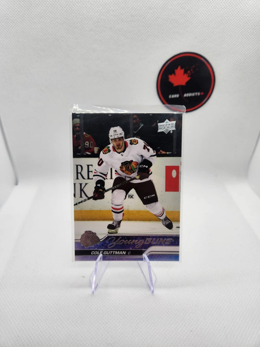 23-24 UD Series 1 Young Guns 216 Cole Guttman Rookie Chicago Blackhawks