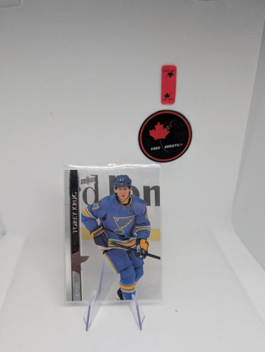 2020-21 UPPER DECK CLEAR CUT INSERT TOREY KRUG ST. LOUIS BLUES #621