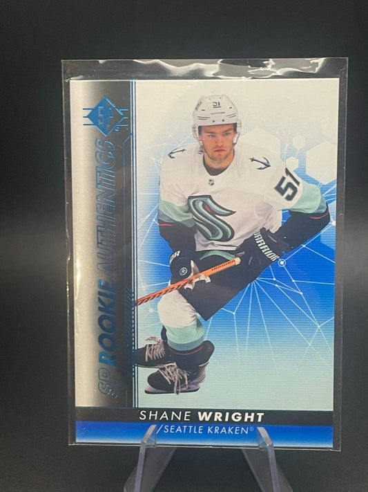 2022-23 SP Rookie Authentics Shane Wright Blue #101 Seattle Krakens