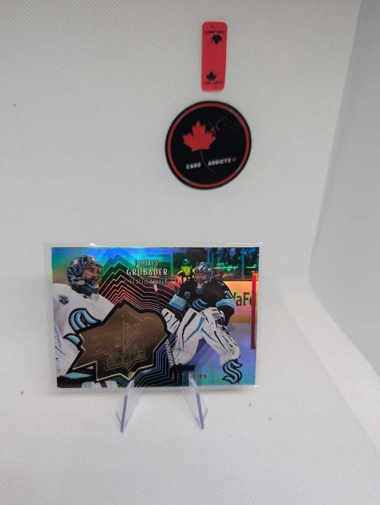 2021-22 Upper Deck Extended Philipp Grubauer Spx Finite /799 Radiance Kraken