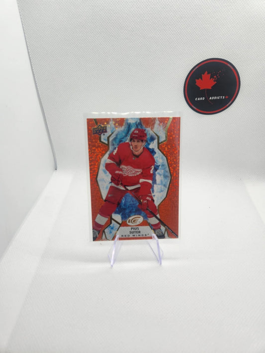 2021-22 Upper Deck Ice Pius Suter #4 Orange Base Detroit Red Wings