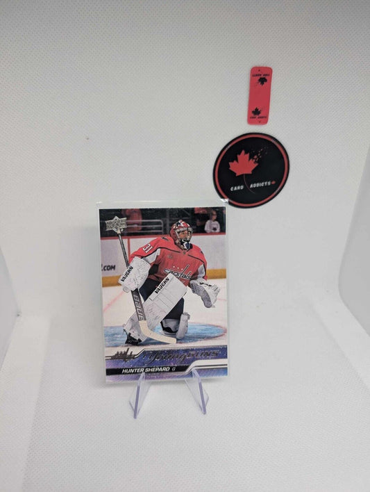 HUNTER SHEPPARD 2023/24 Young Guns Upper Deck #491 ROOKIE YG RC Washington Caps