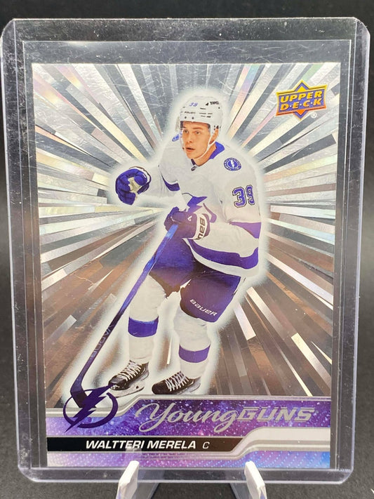 2023-24 Upper Deck Young Guns #454 Waltteri Merela Outburst Silver Tampa