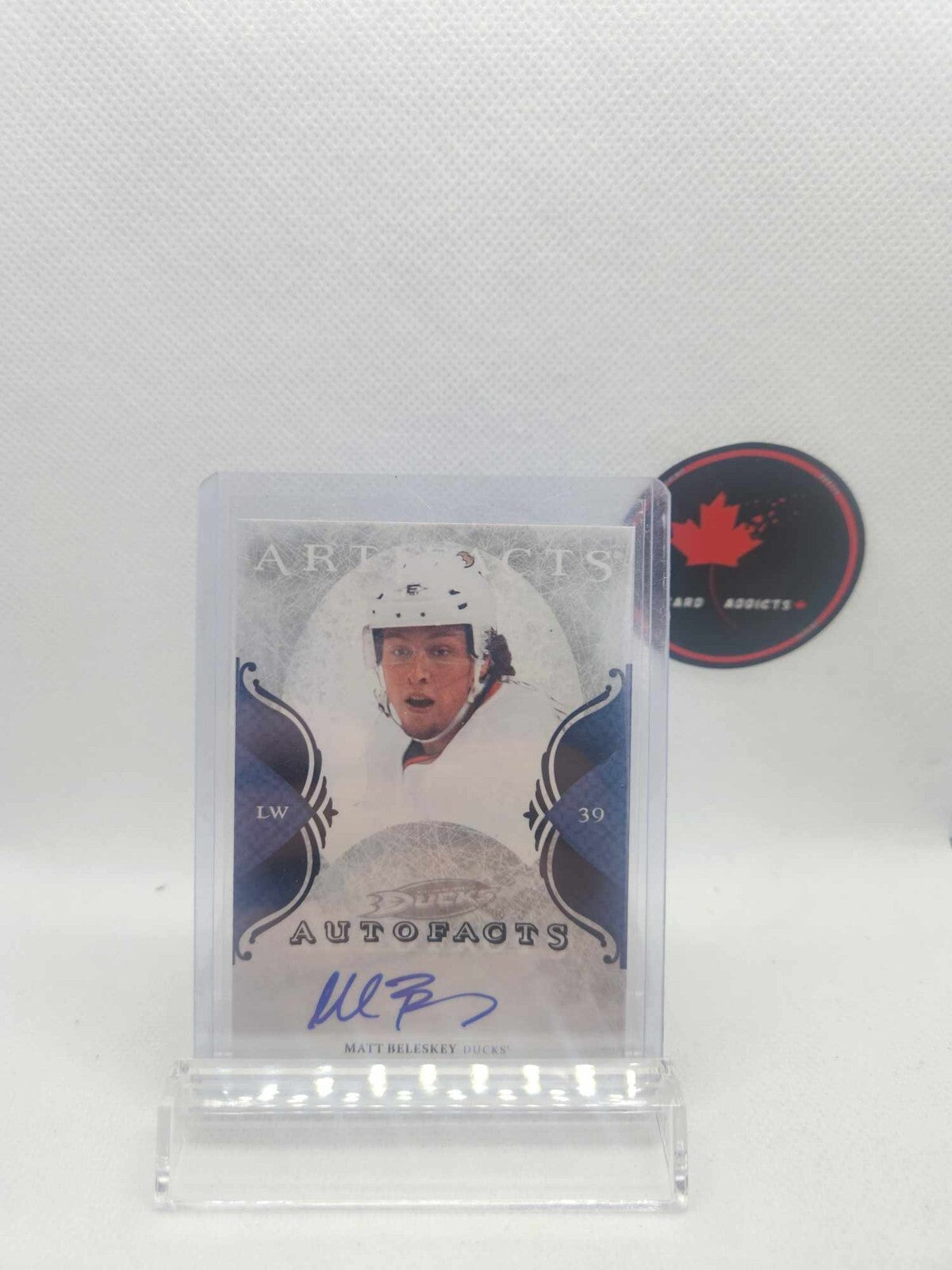 2011-12 Upper Deck Artifacts Matt Beleskey Autofacts