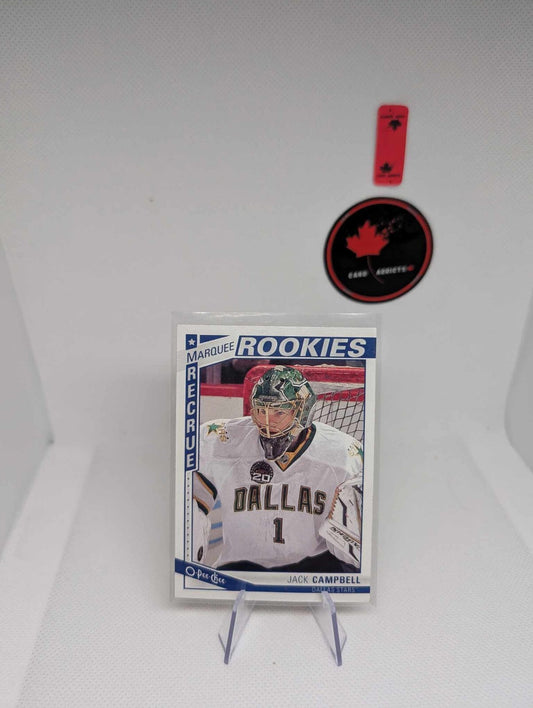 2013-14 O PEE CHEE MARQUEE ROOKIE Jack Campbell Rookie Dallas Stars #599
