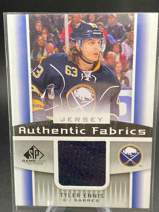 2013-14 Upper Deck SP Game Used Authentic Fabrics Jersey Tyler Ennis #AF-TE
