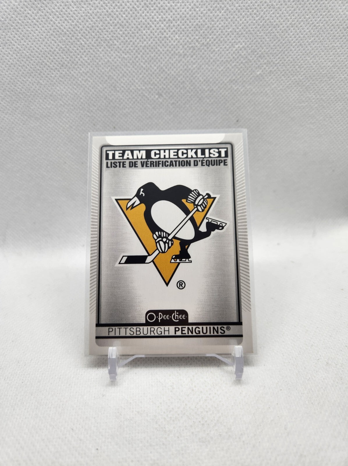2021-22 O-Pee-Chee TEAM CHECKLIST PITTSBURGH PENGUINS 573