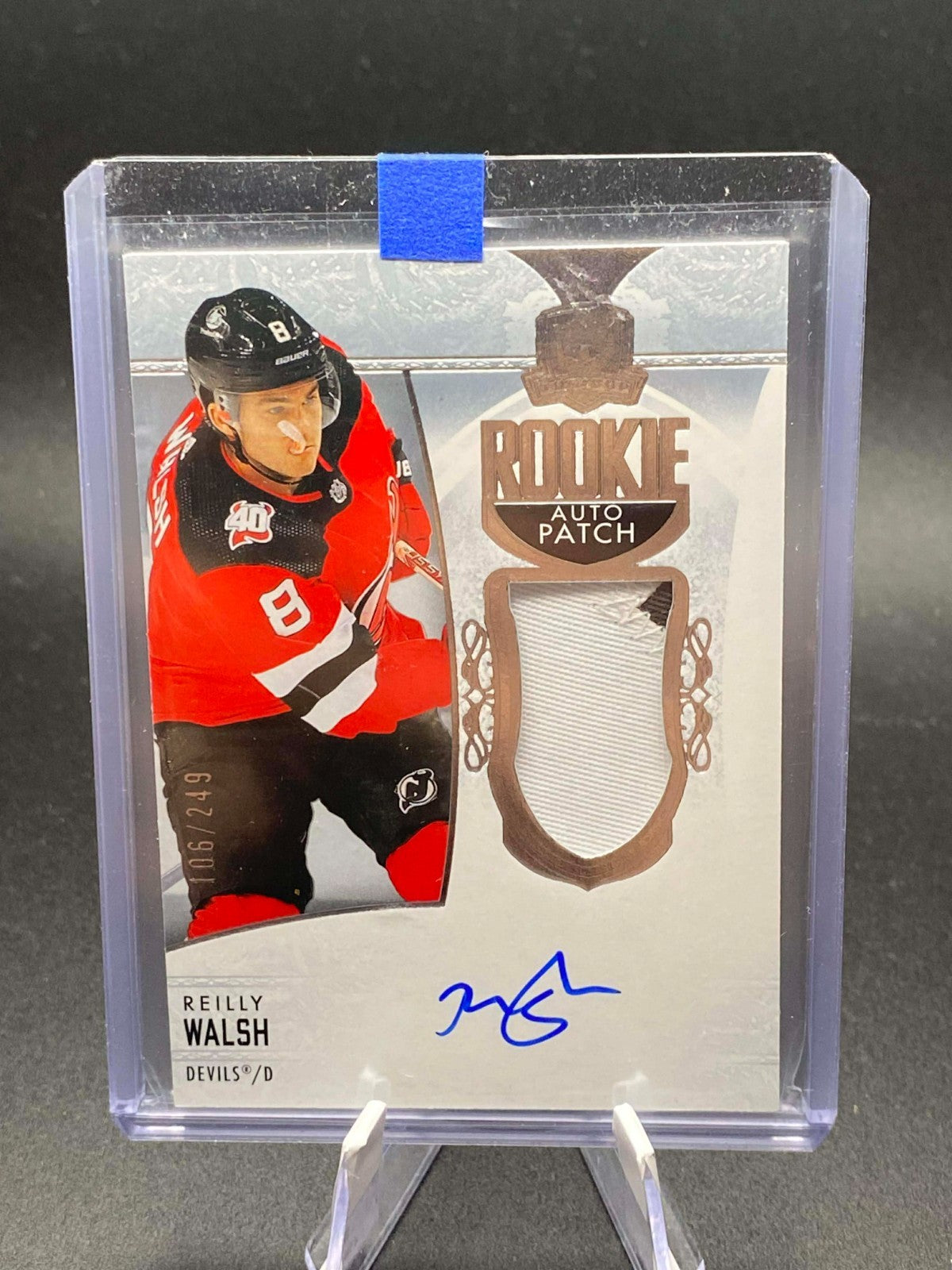2022-23 Upper Deck The Cup /249 Reilly Walsh #171 RPA Rookie Patch Auto RC