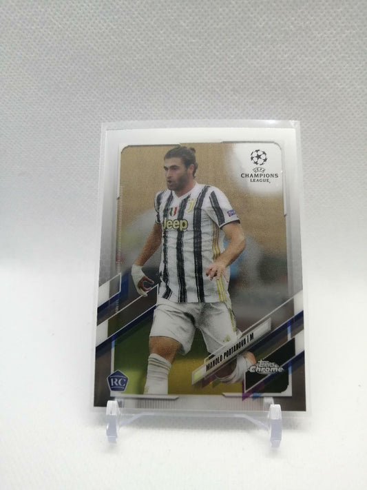 2020-21 Topps Chrome UEFA Champions League Soccer Rookie Manolo Portanova 21