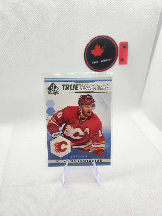 2022-23 SP Authentic True Leaders BLUE Jonathan Huberdeau #TL-17 Calgary Flames