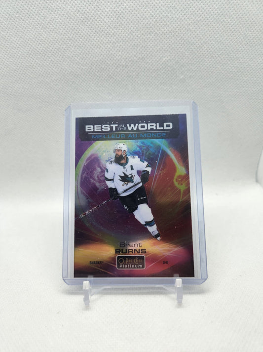 2020-21 O-Pee-Chee Platinum Best in the World #BW-8 Brent Burns San Jose Sharks