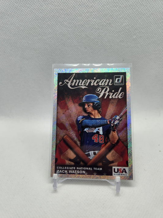 2019 Donruss American Pride #24 Zach Watson 999