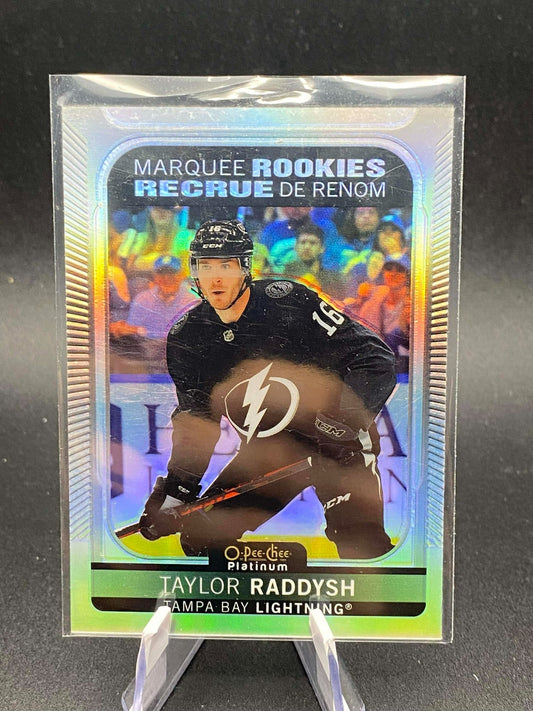 2021-22 O-Pee-Chee Platinum Marquee Rookies Rainbow Taylor Raddysh #272 Tampa