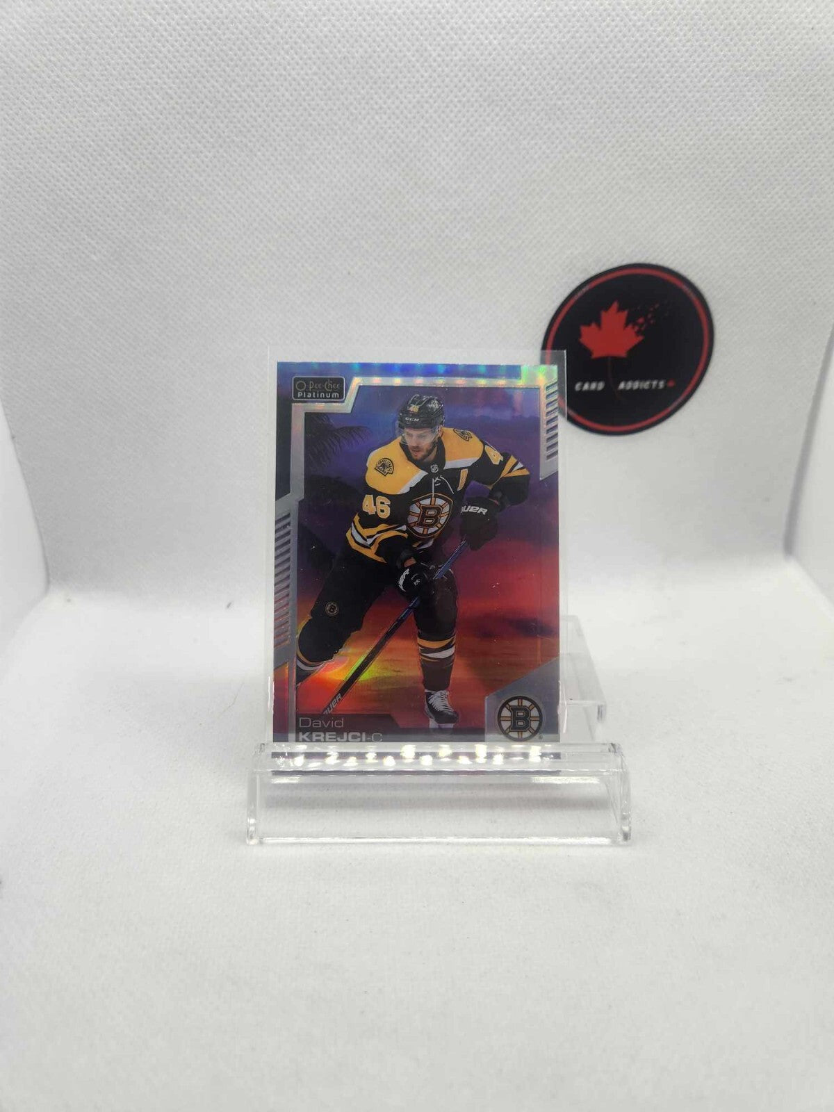 20/21 OPC Platinum Boston Bruins David Krejci Sunset card #77